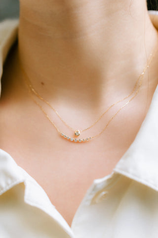 Diamond Halo Necklace GN-16!
