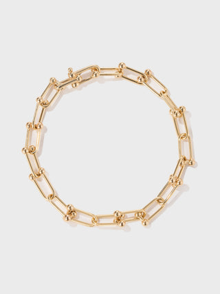Industrial Link Bracelet | 18K Yellow Gold