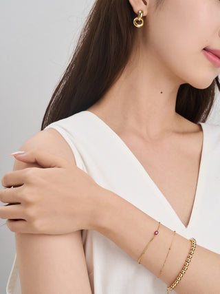 Beaded Sphere Bracelet | 18K Yellow Gold