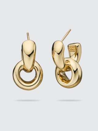Sculptural Doorknocker Earrings | 18K Yellow Gold