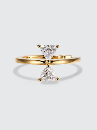 Trillion Diamond Ear Cuff | 18K Yellow Gold