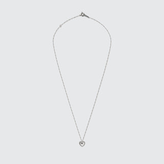 Puff Heart Pendant Necklace  | PT900 Platinum