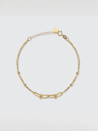 Horseshoe Centerpiece Chain Bracelet | 18K Yellow Gold